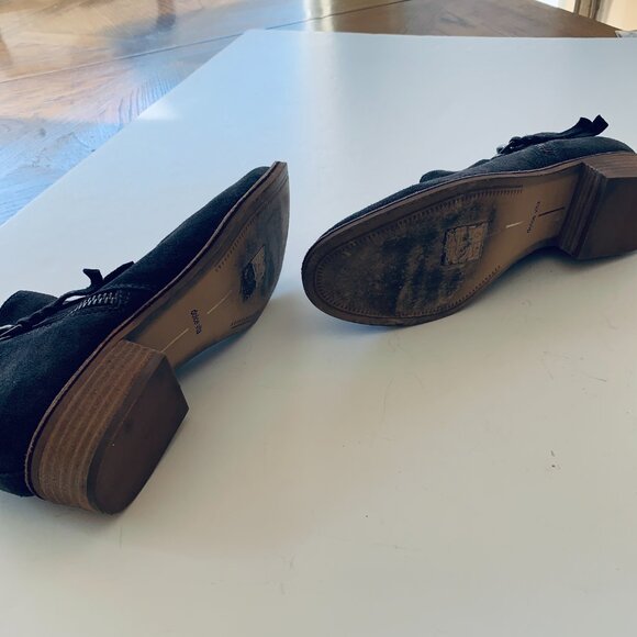 DOLCE VITA WOMAN SUTTON SUEDE ANKLE BOOTIE Sz 9.5 DARK GREY - Picture 9 of 9